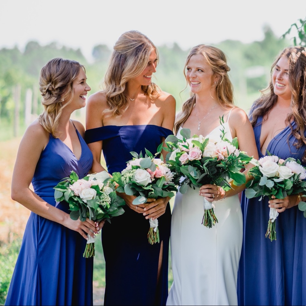 Bridesmaid dress.